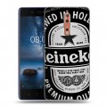 Дизайнерский пластиковый чехол для Nokia 8 Heineken