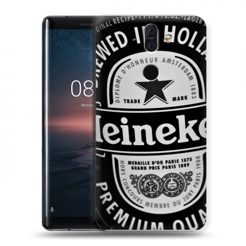 Дизайнерский пластиковый чехол для Nokia 8 Sirocco Heineken