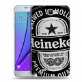 Дизайнерский пластиковый чехол для Samsung Galaxy Note 2 Heineken