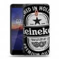 Дизайнерский силиконовый чехол для Nokia 2.1 Heineken