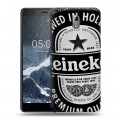 Дизайнерский силиконовый чехол для Nokia 3.1 Heineken