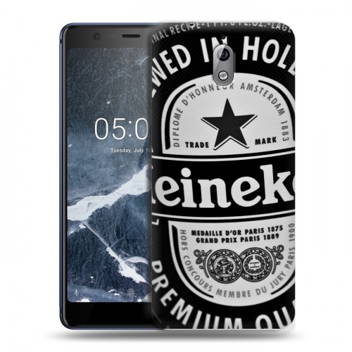 Дизайнерский силиконовый чехол для Nokia 3.1 Heineken