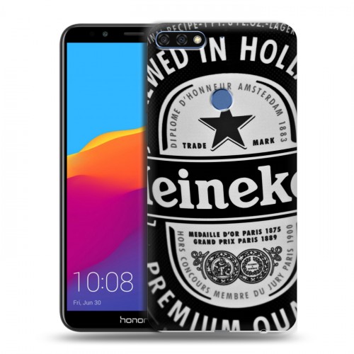 Дизайнерский пластиковый чехол для Huawei Honor 7C Pro Heineken