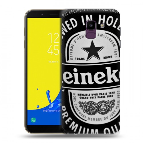 Дизайнерский пластиковый чехол для Samsung Galaxy J6 Heineken