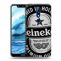 Дизайнерский силиконовый чехол для Nokia 5.1 Plus Heineken