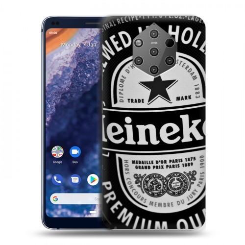 Дизайнерский силиконовый чехол для Nokia 9 PureView Heineken