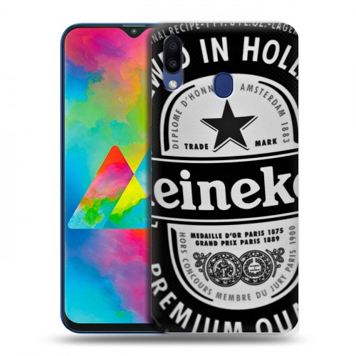 Дизайнерский силиконовый чехол для Samsung Galaxy M20 Heineken