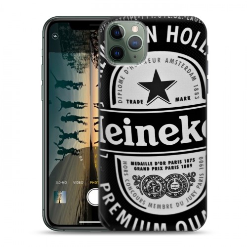 Дизайнерский пластиковый чехол для Iphone 11 Pro Heineken