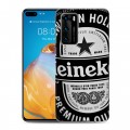 Дизайнерский пластиковый чехол для Huawei P40 Heineken