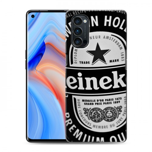 Дизайнерский пластиковый чехол для OPPO Reno4 Pro Heineken