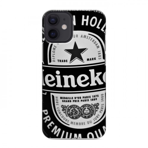 Дизайнерский пластиковый чехол для Iphone 12 Mini Heineken