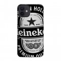 Дизайнерский силиконовый чехол для Iphone 12 Heineken