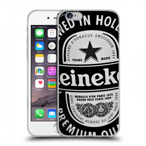 Дизайнерский пластиковый чехол для Iphone 6/6s Heineken