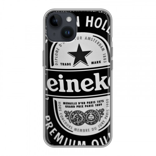 Дизайнерский пластиковый чехол для Iphone 14 Heineken