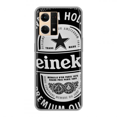 Дизайнерский пластиковый чехол для OPPO Reno7 Heineken