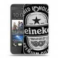 Дизайнерский пластиковый чехол для HTC Desire 300 Heineken