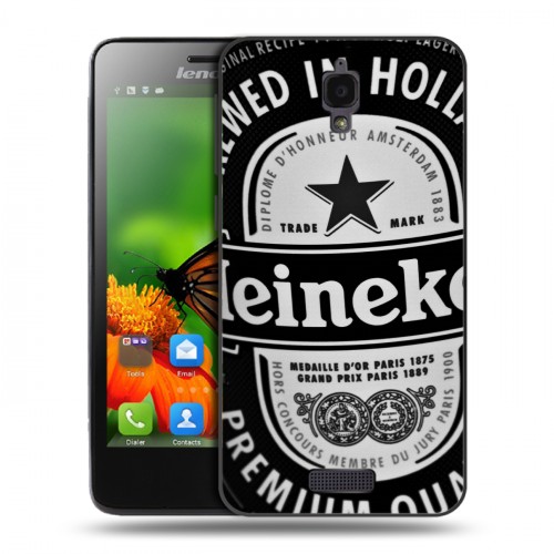 Дизайнерский пластиковый чехол для Lenovo S660 Heineken