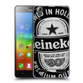 Дизайнерский пластиковый чехол для Lenovo A6000 Heineken