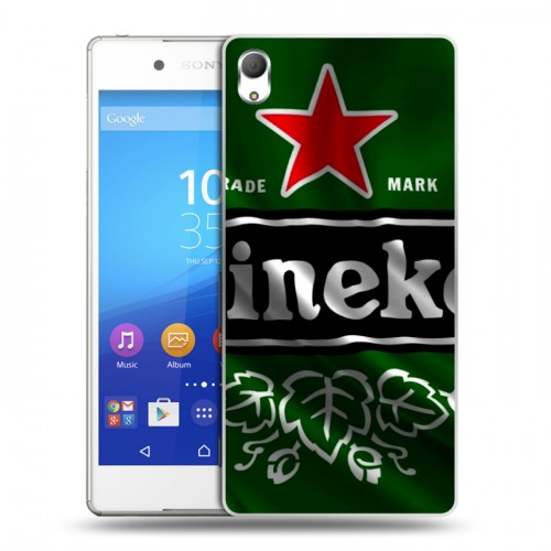 Дизайнерский пластиковый чехол для Sony Xperia Z3+ Heineken