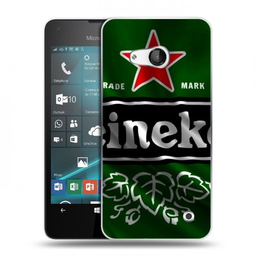 Дизайнерский пластиковый чехол для Microsoft Lumia 550 Heineken