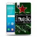 Дизайнерский пластиковый чехол для Huawei ShotX Heineken