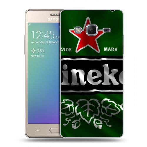 Дизайнерский пластиковый чехол для Samsung Z3 Heineken