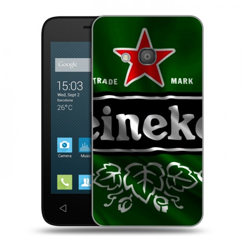 Дизайнерский силиконовый чехол для Alcatel One Touch Pixi 4 (4) Heineken