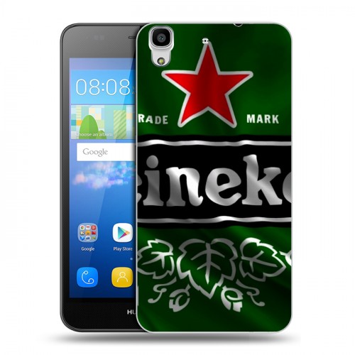Дизайнерский пластиковый чехол для Huawei Y6 Heineken