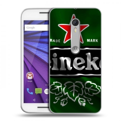 Дизайнерский пластиковый чехол для Lenovo Moto G Heineken