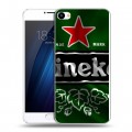 Дизайнерский пластиковый чехол для Meizu U20 Heineken