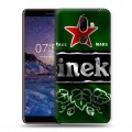 Дизайнерский пластиковый чехол для Nokia 7 Plus Heineken