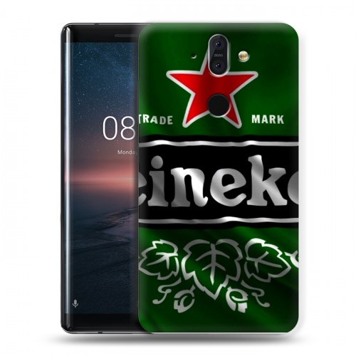 Дизайнерский пластиковый чехол для Nokia 8 Sirocco Heineken