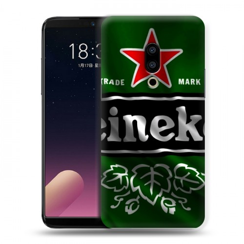 Дизайнерский пластиковый чехол для Meizu 15 Plus Heineken