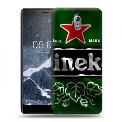 Дизайнерский силиконовый чехол для Nokia 3.1 Heineken