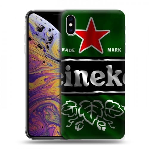 Дизайнерский силиконовый чехол для Iphone Xs Max Heineken