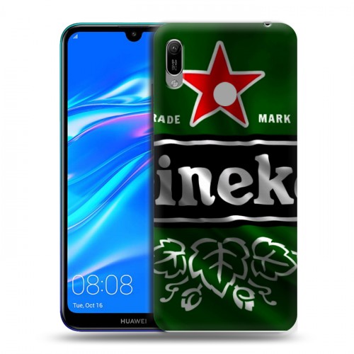 Дизайнерский пластиковый чехол для Huawei Y6 (2019) Heineken