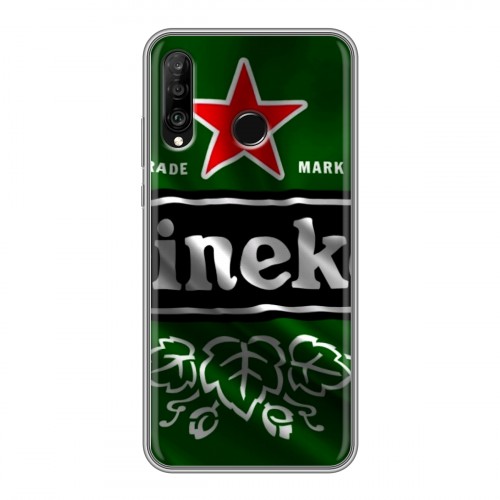 Дизайнерский силиконовый чехол для Huawei P30 Lite Heineken