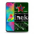 Дизайнерский силиконовый чехол для Samsung Galaxy M20 Heineken