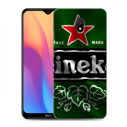 Дизайнерский силиконовый с усиленными углами чехол для Xiaomi RedMi 8A Heineken