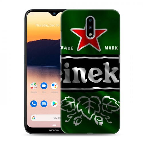 Дизайнерский пластиковый чехол для Nokia 2.3 Heineken