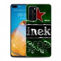 Дизайнерский пластиковый чехол для Huawei P40 Heineken