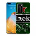 Дизайнерский пластиковый чехол для Huawei P40 Pro Heineken