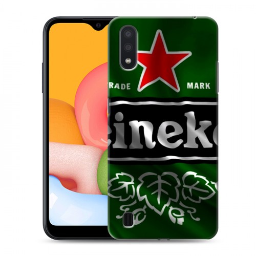 Дизайнерский силиконовый чехол для Samsung Galaxy M01 Heineken