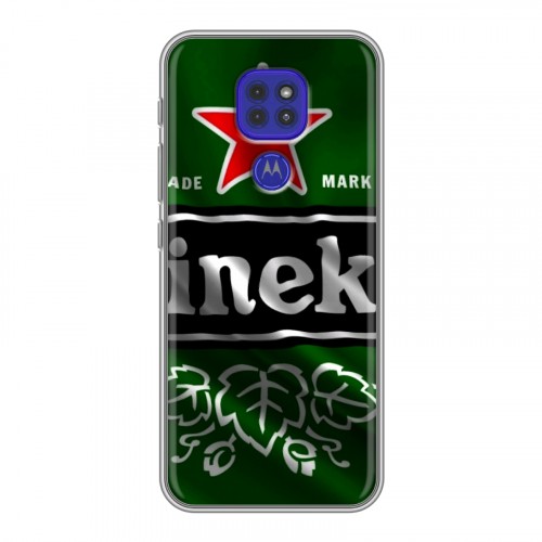 Дизайнерский силиконовый чехол для Motorola Moto G9 Play Heineken