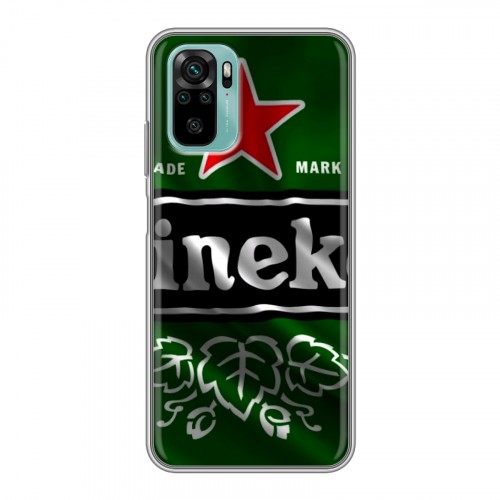 Дизайнерский силиконовый чехол для Xiaomi RedMi Note 10 Heineken