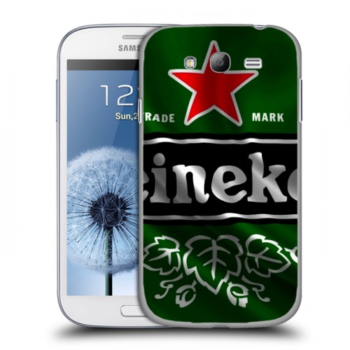 Дизайнерский пластиковый чехол для Samsung Galaxy Grand Heineken