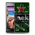 Дизайнерский пластиковый чехол для Huawei Ascend P1 Heineken