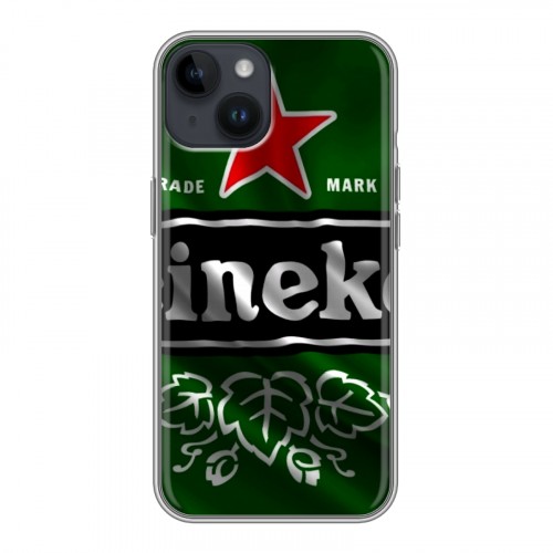 Дизайнерский пластиковый чехол для Iphone 14 Heineken