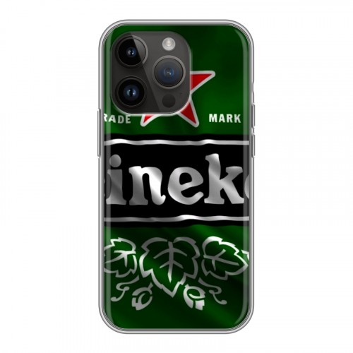 Дизайнерский силиконовый чехол для Iphone 14 Pro Heineken