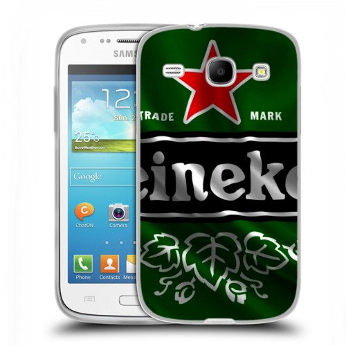 Дизайнерский силиконовый чехол для Samsung Galaxy Core Heineken